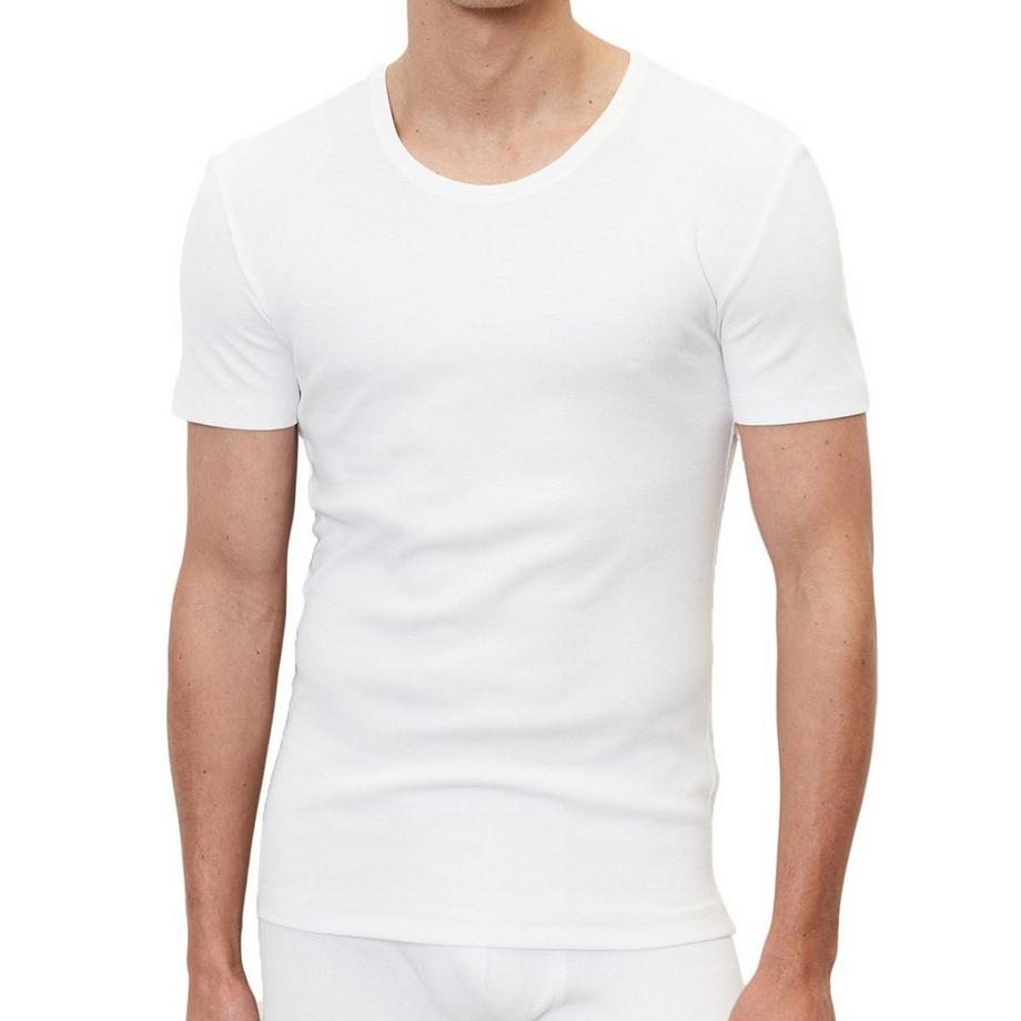 Marc O'Polo Iconic Rib Organic Cotton Kurzarm V-Ausschnitt Shirt 2er Pack  