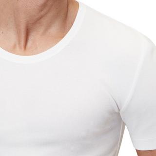 Marc O'Polo Iconic Rib Cotone Biologico Maniche Corte Scollo a V Maglietta Confezione da 2  