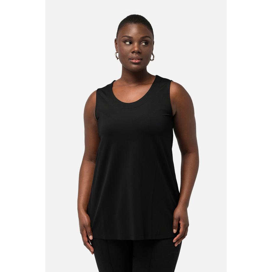 Ulla Popken Piqué ärmelloses A-Linien Slinky Top  