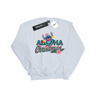 Disney  Lilo And Stitch Aloha Christmas Sweatshirt 