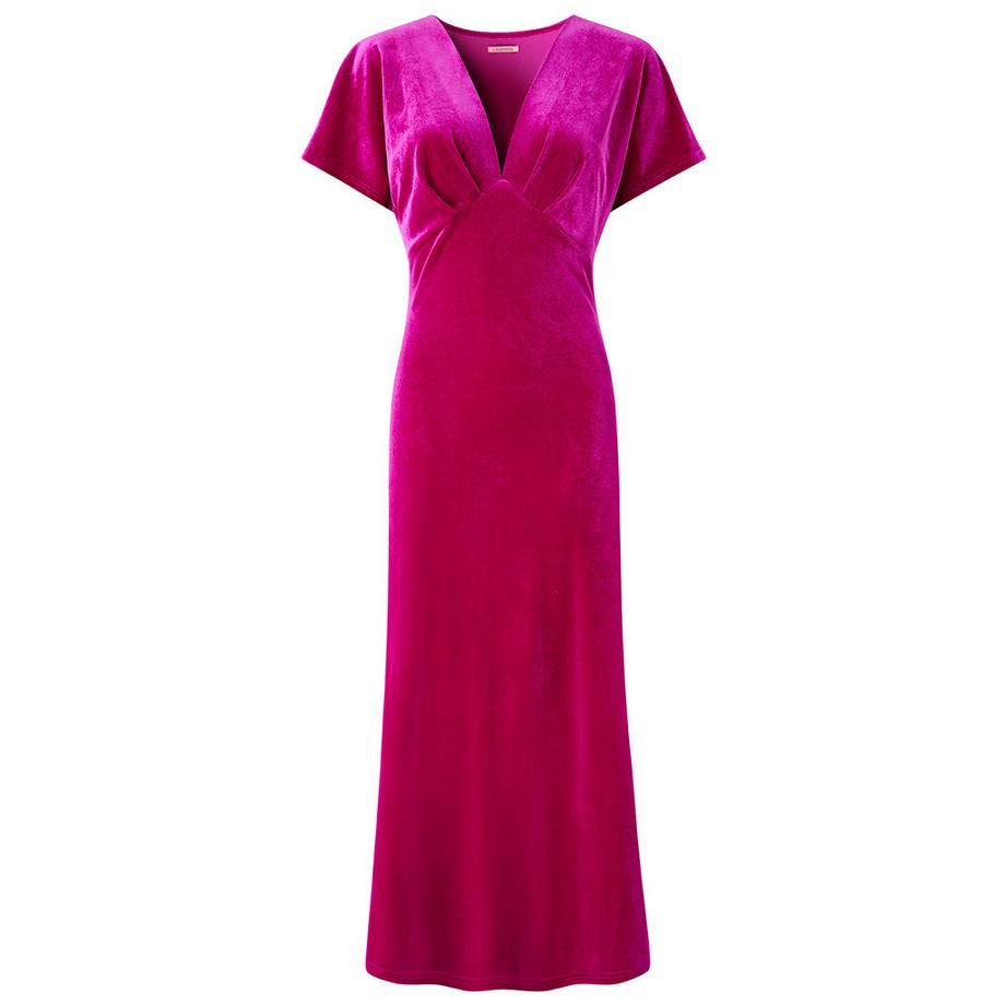 Joe Browns Stretch Velours V-Ausschnitt Kleid  