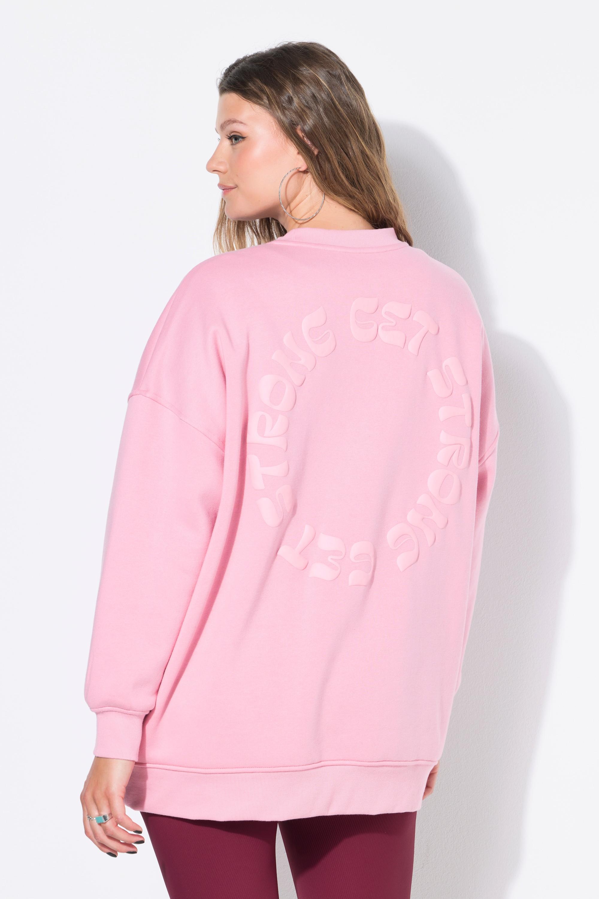 Studio Untold Sweat-shirt Oversize Imprimé Ton sur Ton au Dos  
