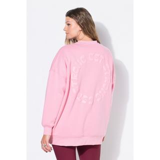 Studio Untold Sweat-shirt Oversize Imprimé Ton sur Ton au Dos  
