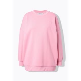 Studio Untold Sweat-shirt Oversize Imprimé Ton sur Ton au Dos  