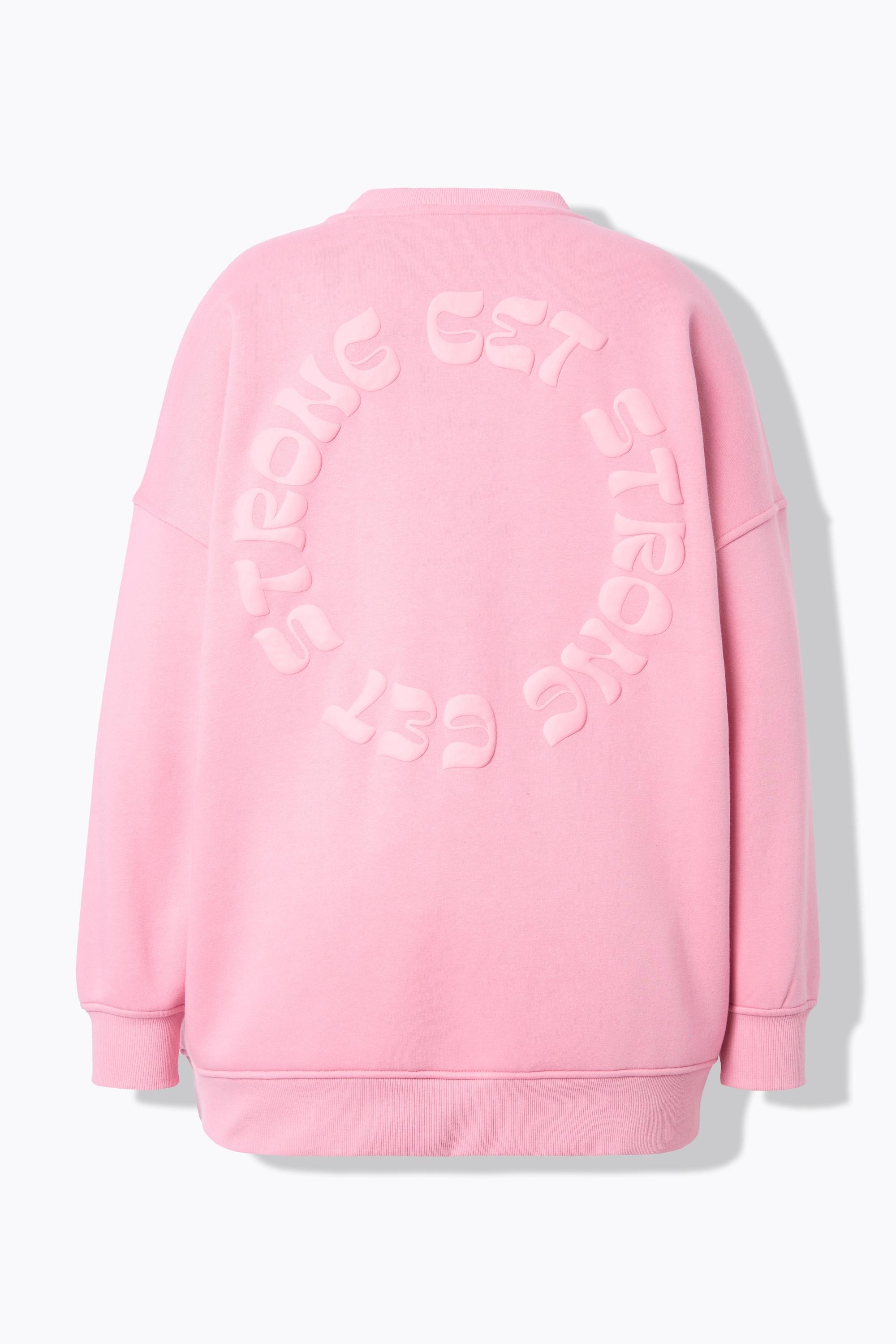 Studio Untold Sweat-shirt Oversize Imprimé Ton sur Ton au Dos  