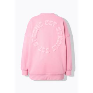 Studio Untold Sweat-shirt Oversize Imprimé Ton sur Ton au Dos  