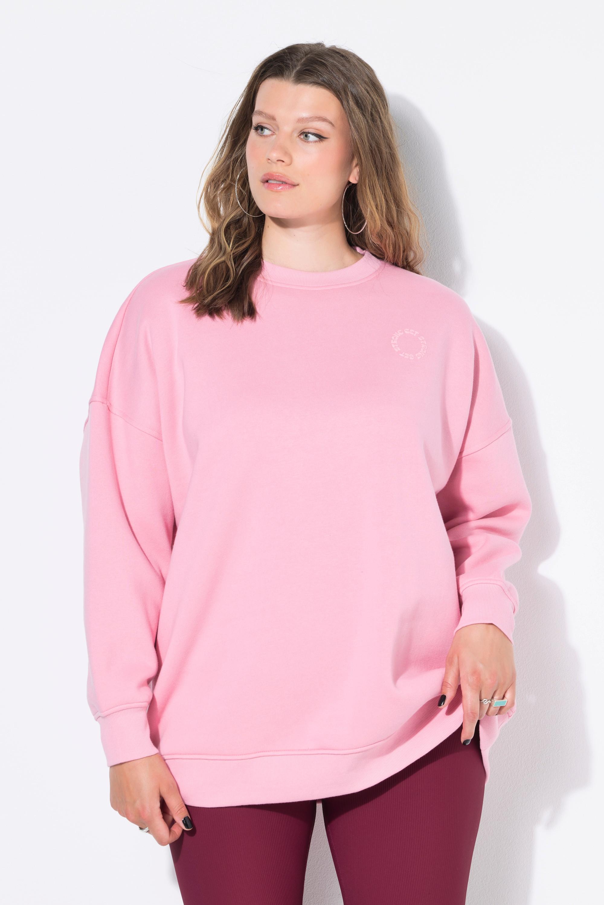 Studio Untold Sweat-shirt Oversize Imprimé Ton sur Ton au Dos  