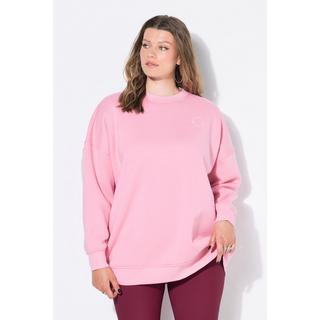 Studio Untold Sweat-shirt Oversize Imprimé Ton sur Ton au Dos  