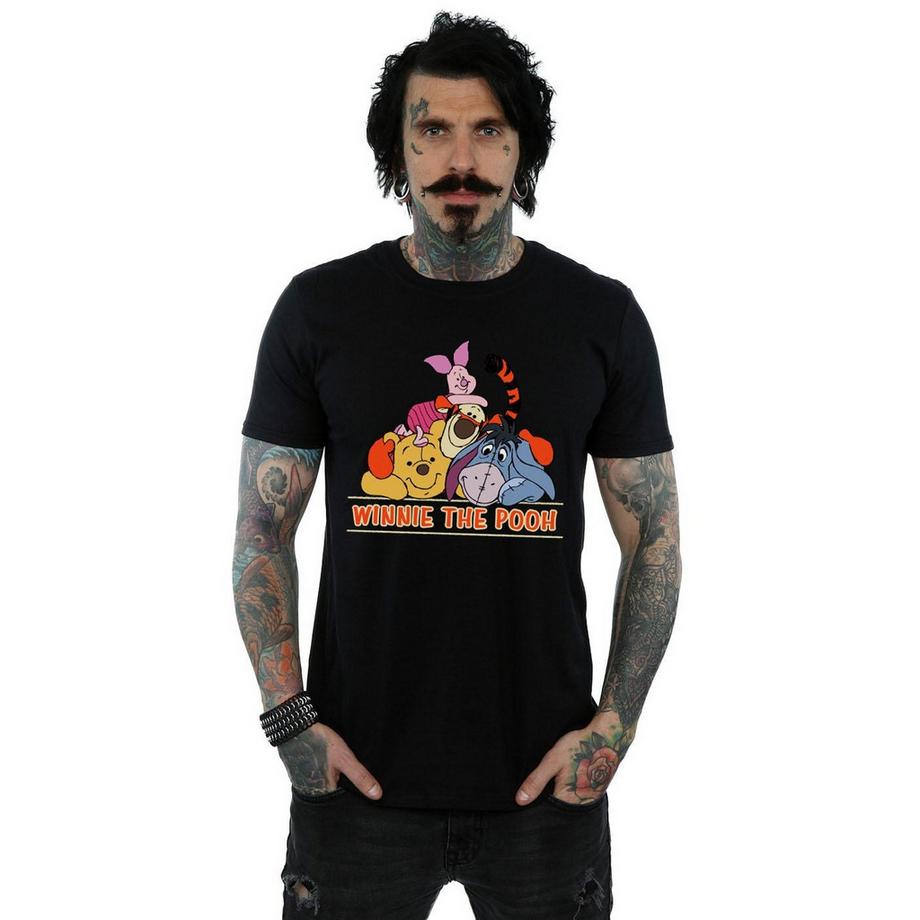 Disney Winnie l'Ourson Personnages Empilés T-Shirt  