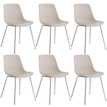 Chaises en plastique MAVE ergonomiques, 120 kg