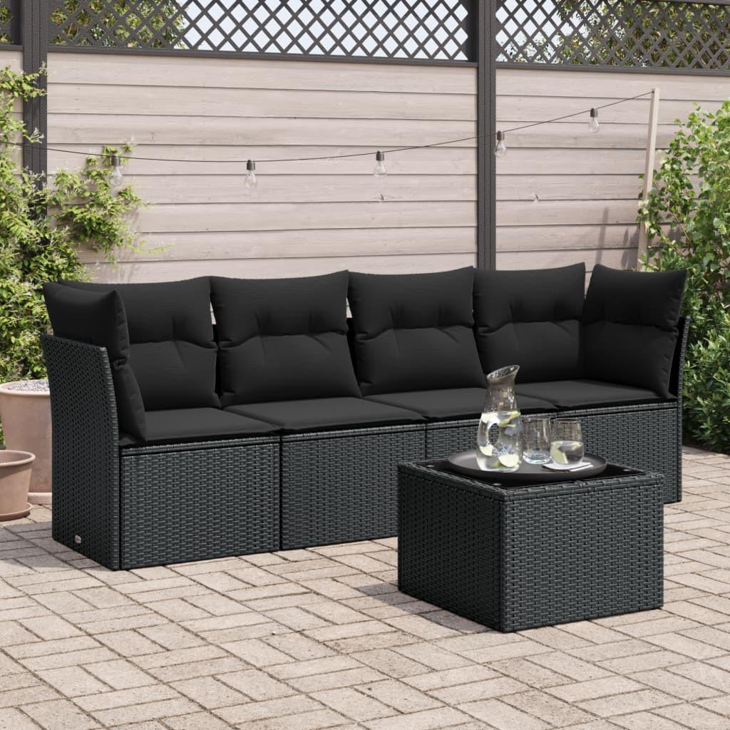 VidaXL Ensemble de canapés de jardin rotin synthétique  