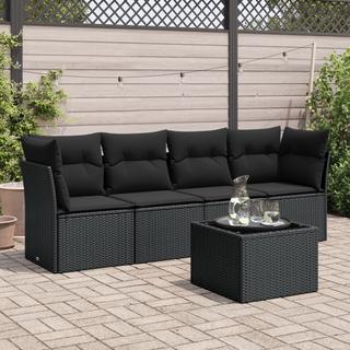 VidaXL set divano da giardino Polirattan  