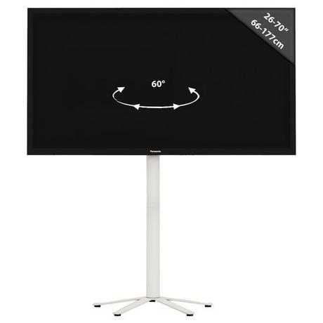 VCM TV Standfuß mit Zwischenboden | Ständer Rack Fernseh | Maße ca. H. 100 x B. 61 x T. 61 cm - Xila  