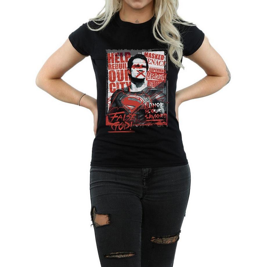 DC COMICS False God T-Shirt Stampata  