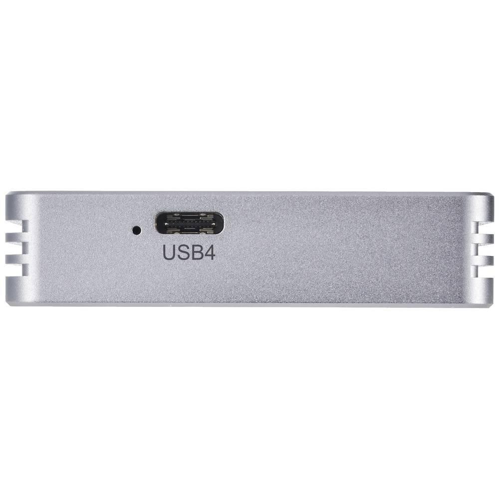 Renkforce  Externes USB4 Laufwerksgehäuse für M.2 PCIe NVMe SSD 