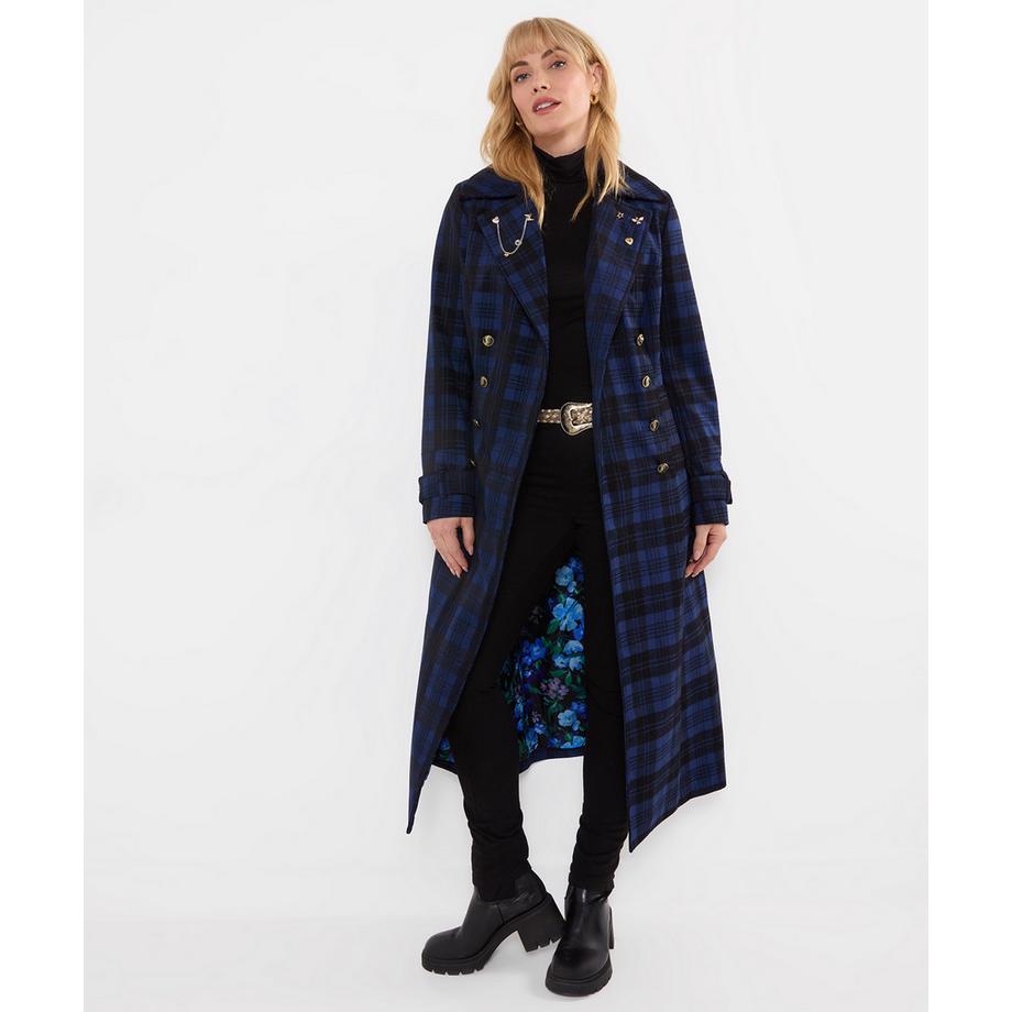 Joe Browns Long Manteau à Carreaux Roxie  