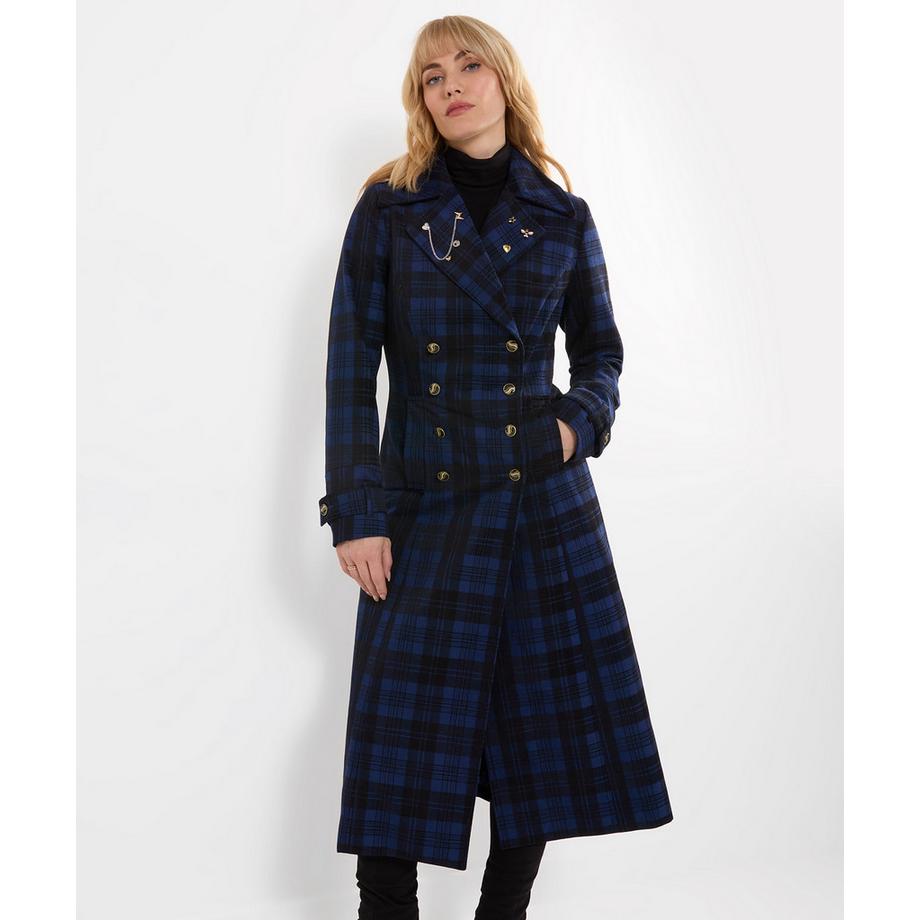 Roxie langer karierter Mantel