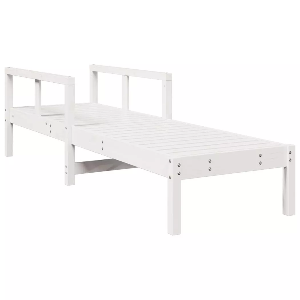VidaXL - Sonnenliege kiefernholz, One Size, Weiss