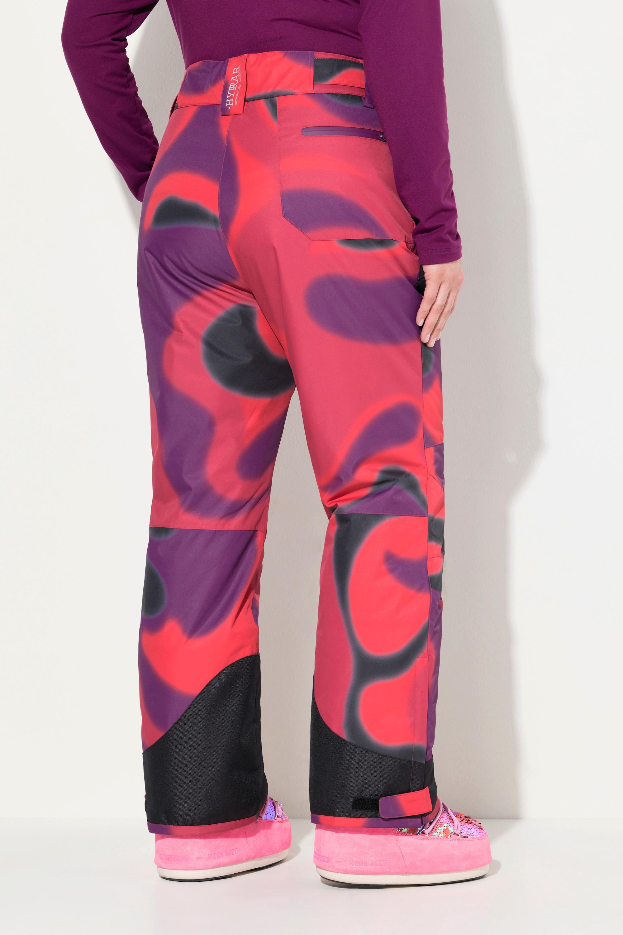 Ulla Popken HYPRAR Pantaloni da sci impermeabili linguetta con chiusura a strappo ginocchia preformate  