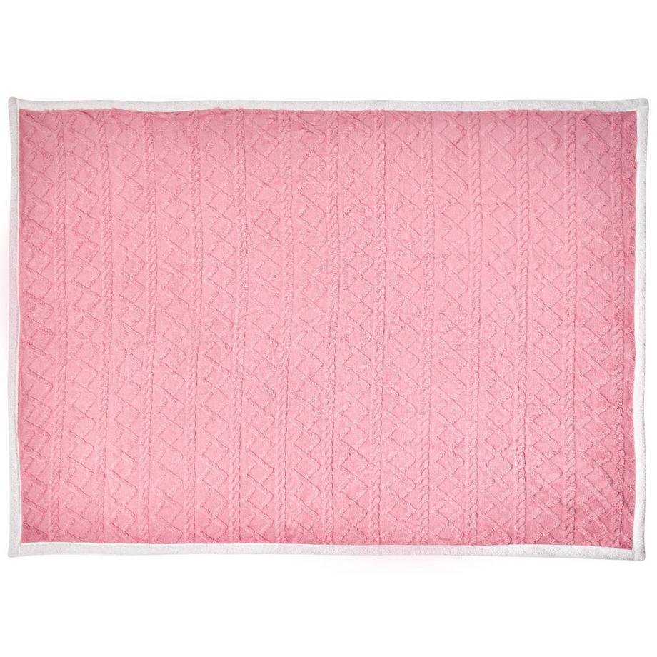 Beliani Coperta Morbida Moderna HONEYCOMB Poliestere  