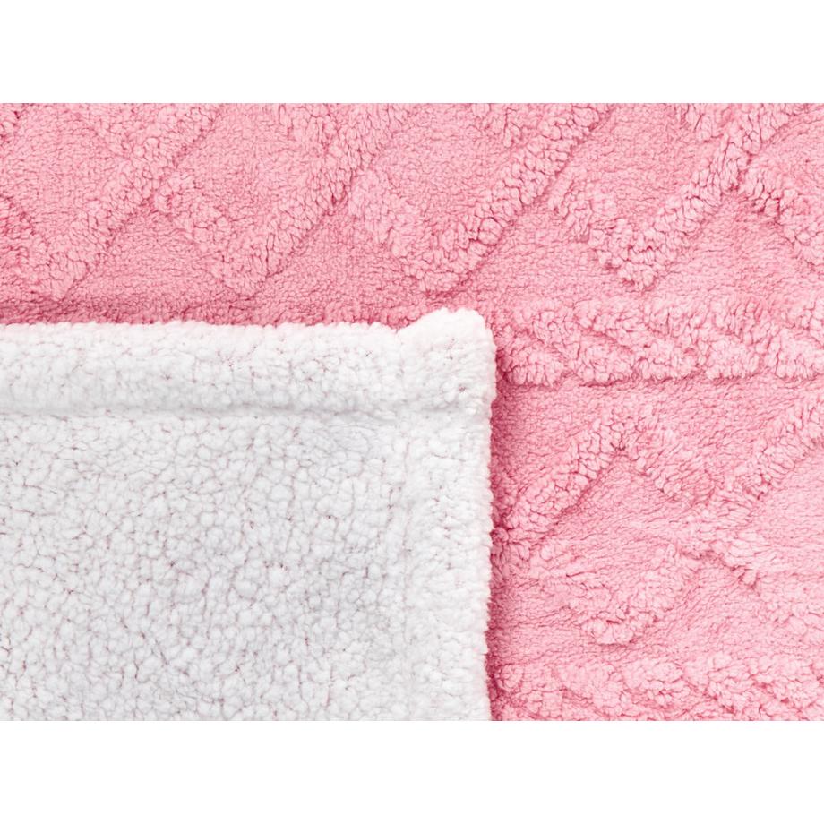 Beliani Coperta Morbida Moderna HONEYCOMB Poliestere  