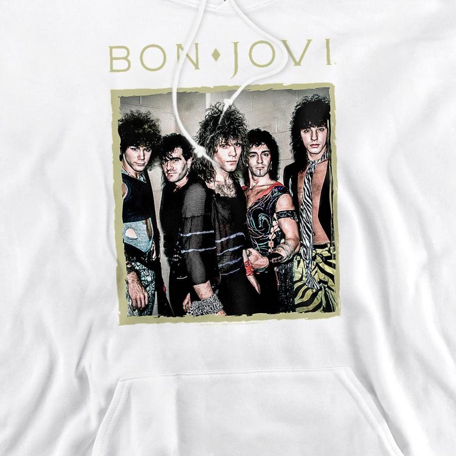 Bon Jovi  Sweat à capuche motiftyle Encadré 