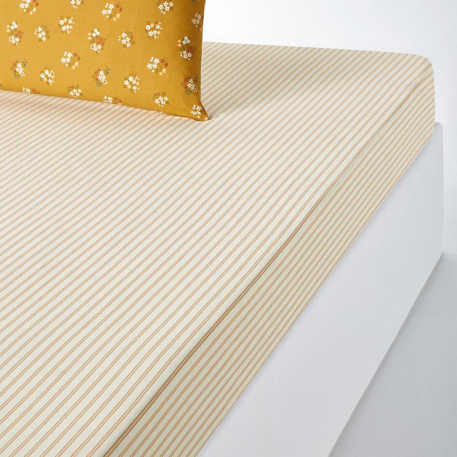 Drap-housse coton lavé bonnet 30 cm