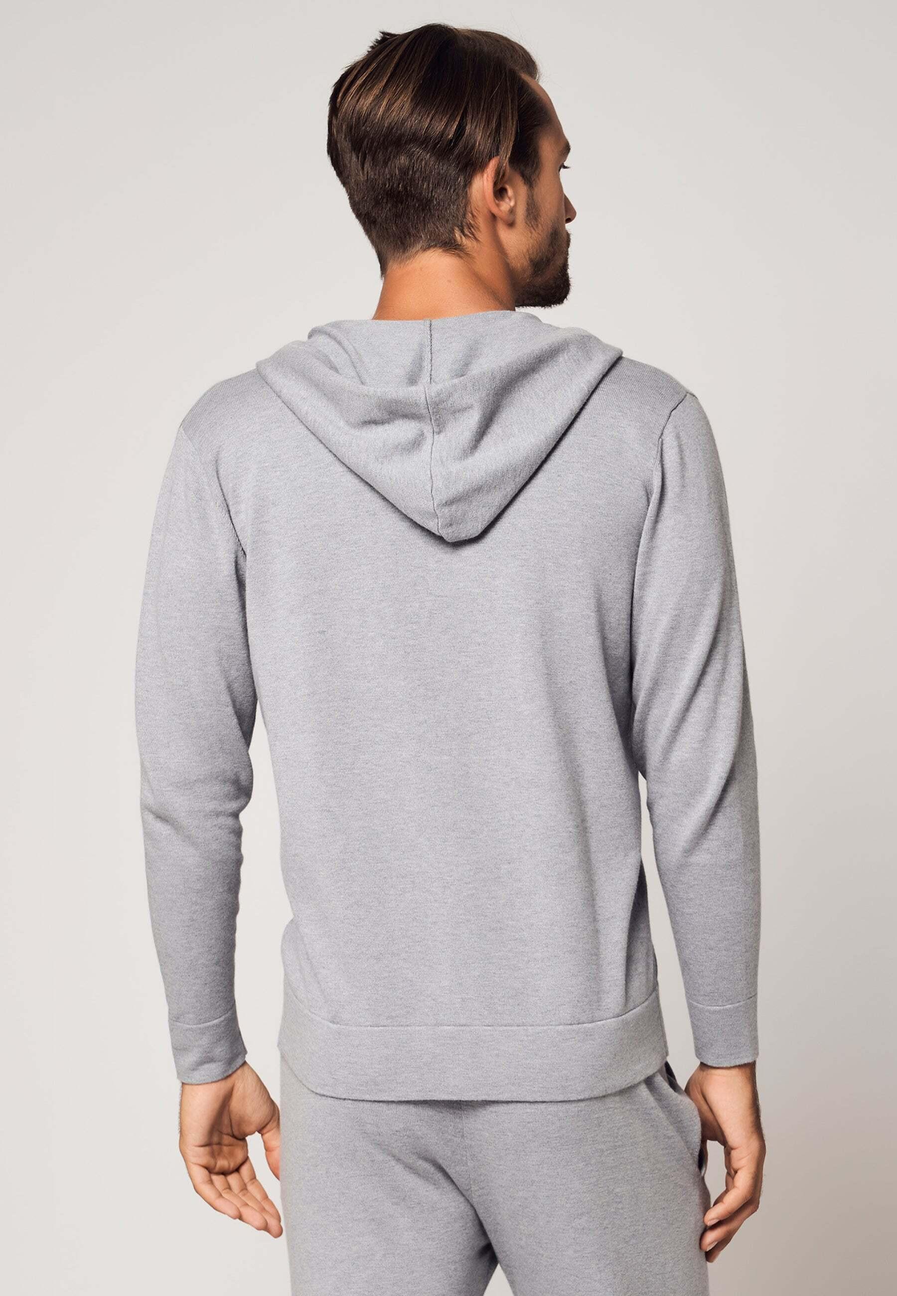 Bellemere New York  Felpa con cappuccio full zip in cotone e cashmere 