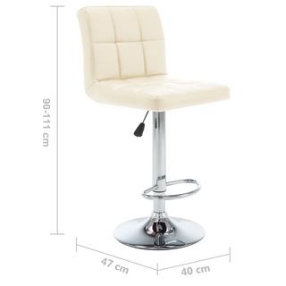 VidaXL Tabouret de bar cuir artificiel  