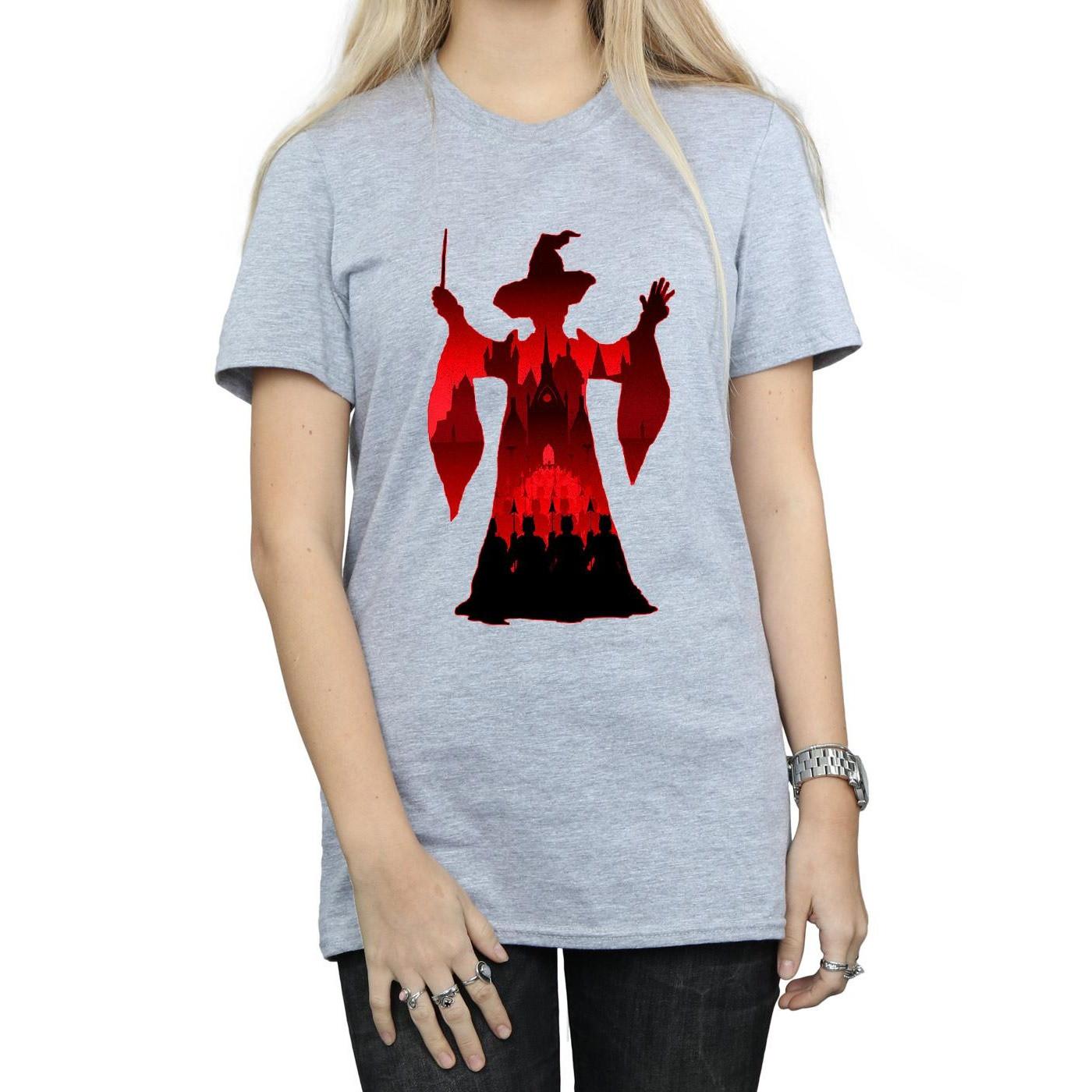 Harry Potter Hogwarts Silhouette Mago T-Shirt  