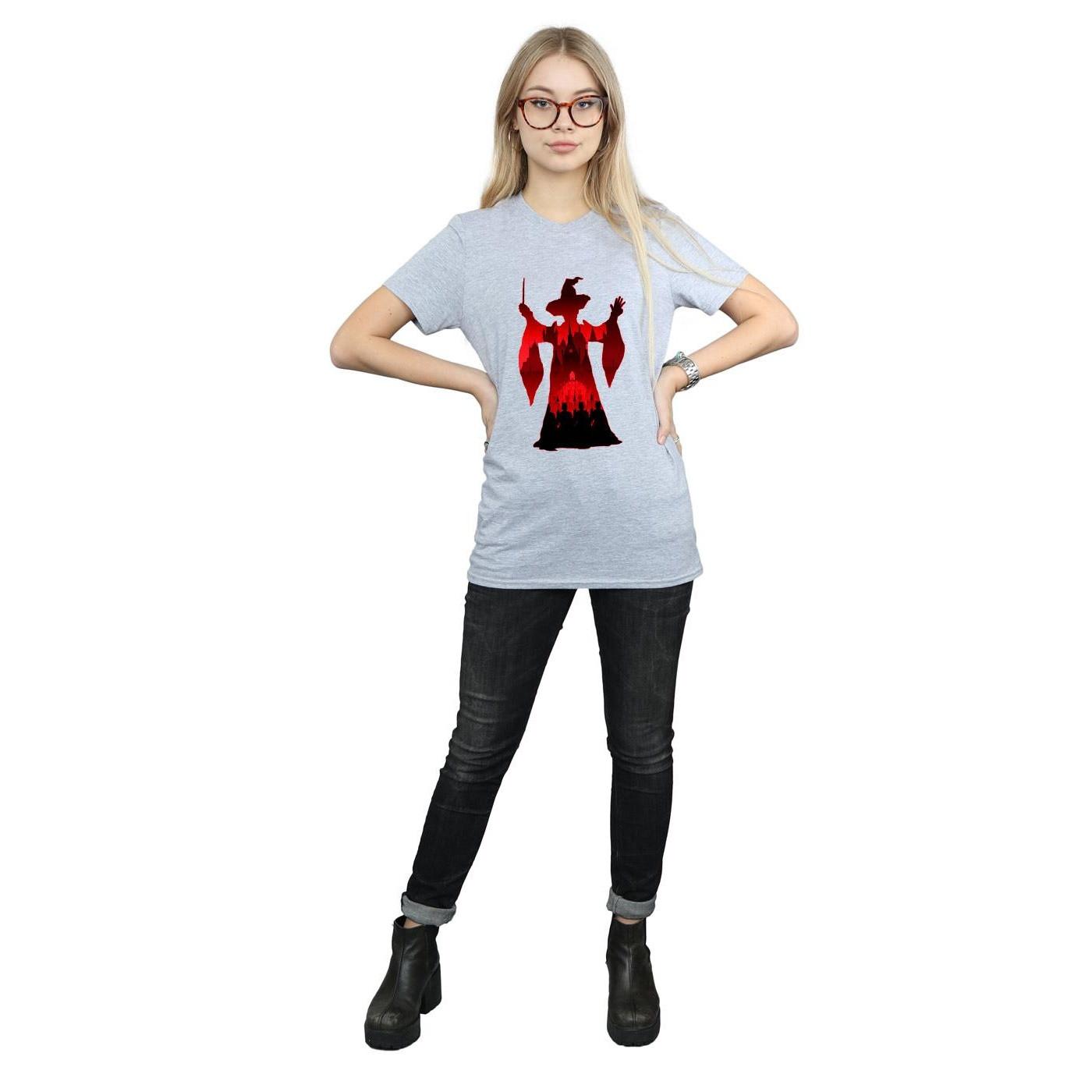 Harry Potter Hogwarts Silhouette Mago T-Shirt  