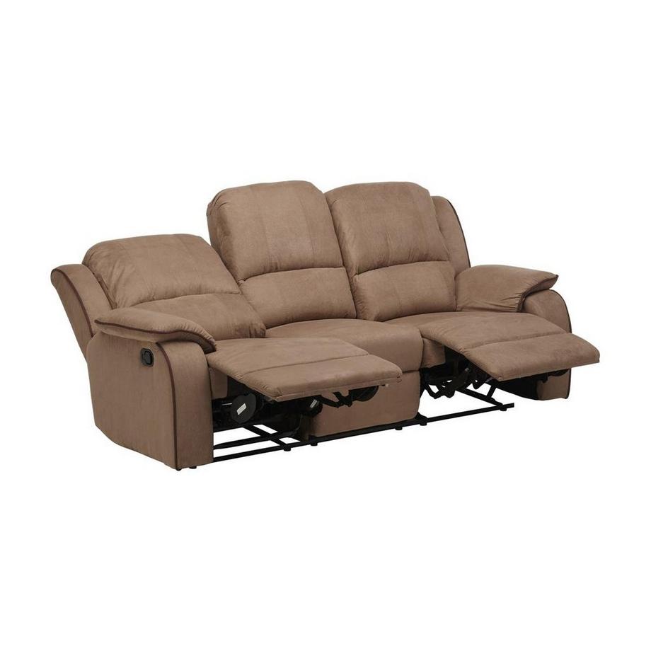 Vente-unique Couchgarnitur Relax 3+1 - Microfaser - Taupe - HERNANI  