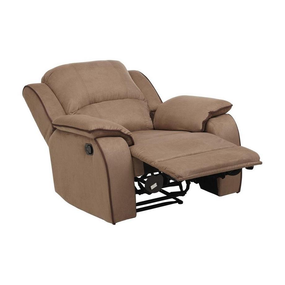 Vente-unique Couchgarnitur Relax 3+1 - Microfaser - Taupe - HERNANI  