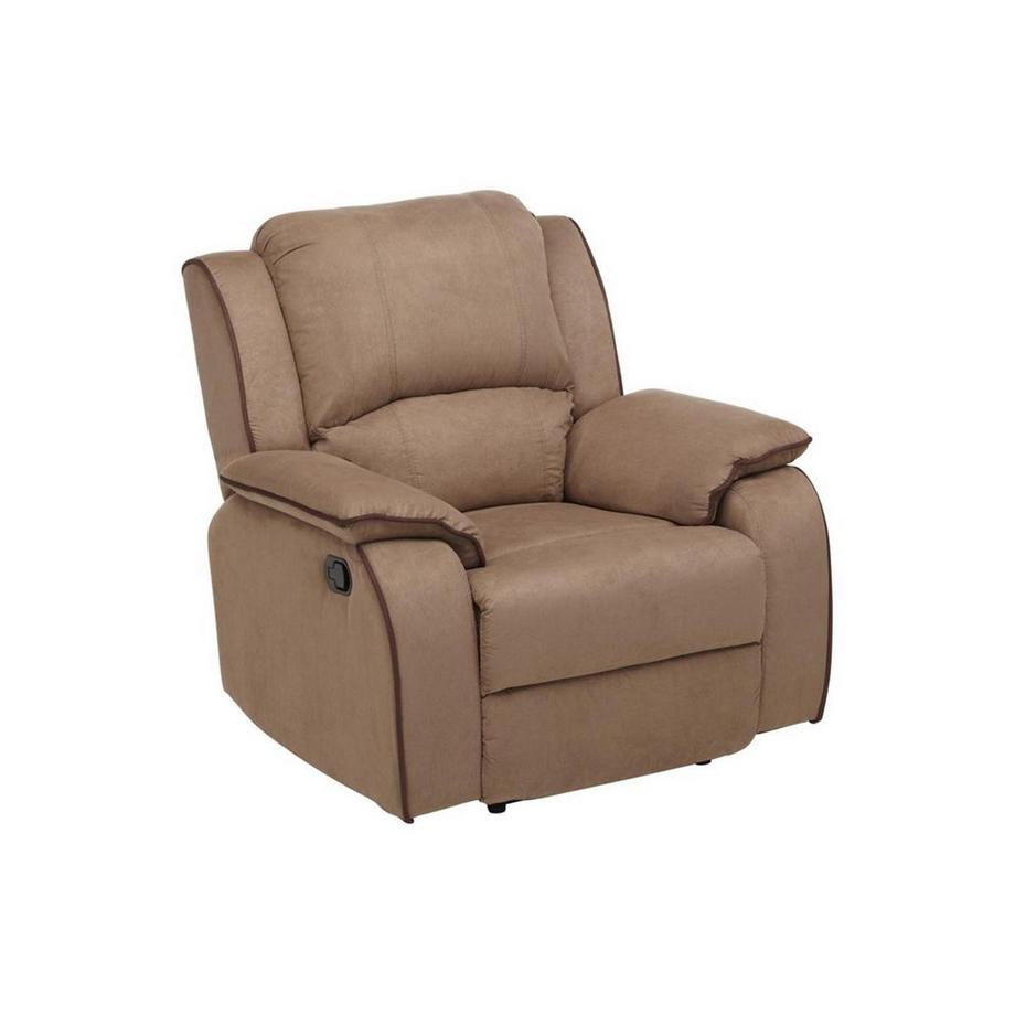 Vente-unique Couchgarnitur Relax 3+1 - Microfaser - Taupe - HERNANI  