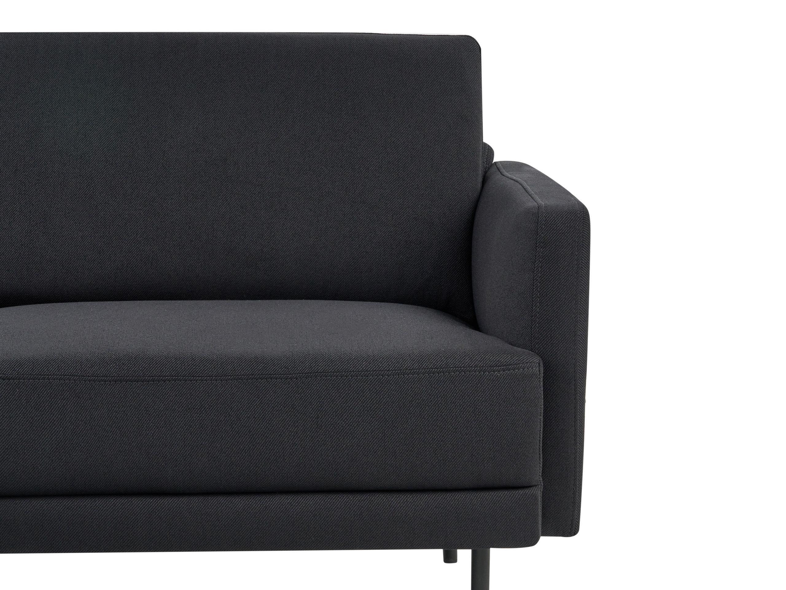 Beliani Rechtsseitiges Ecksofa aus Polyester Minimalistisch BREDA  