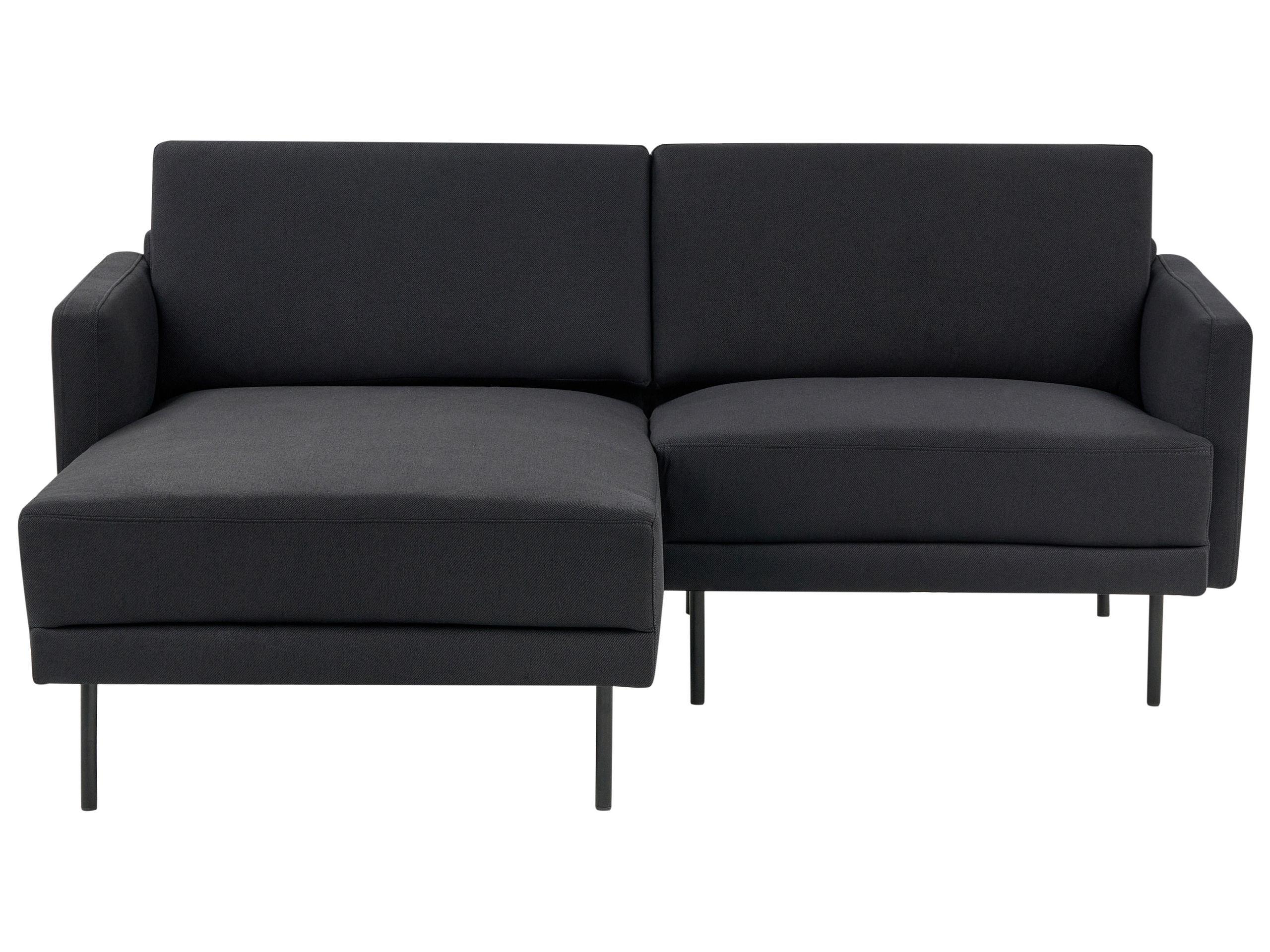 Beliani Rechtsseitiges Ecksofa aus Polyester Minimalistisch BREDA  