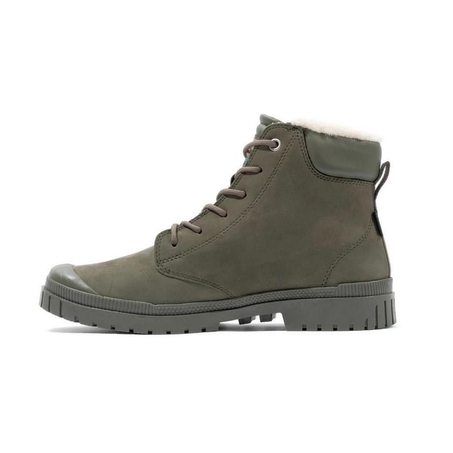 PALLADIUM SP20 Cuff Cuir Imperméable Bottes d'Hiver  