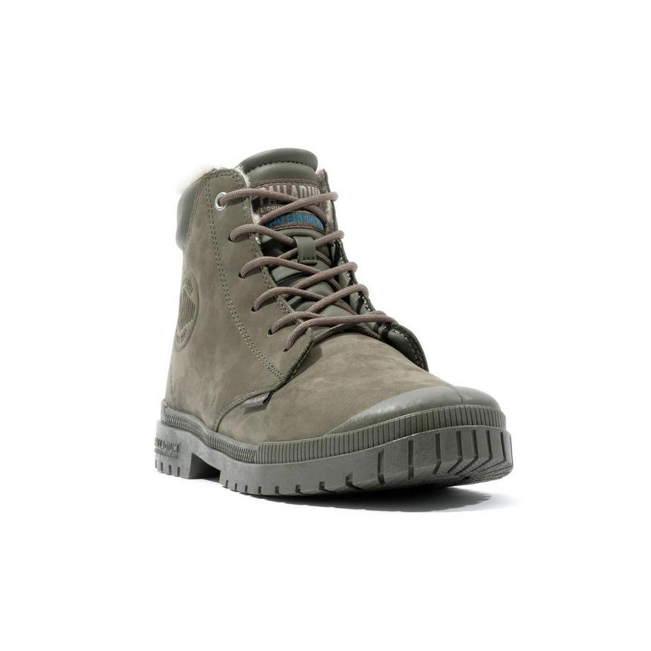 PALLADIUM SP20 Cuff Cuir Imperméable Bottes d'Hiver  