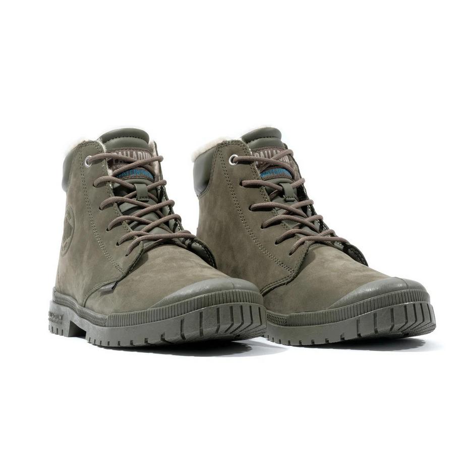 PALLADIUM SP20 Cuff Cuir Imperméable Bottes d'Hiver  