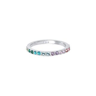 Elli  Bague Cristaux D'arc-En-Ciel 