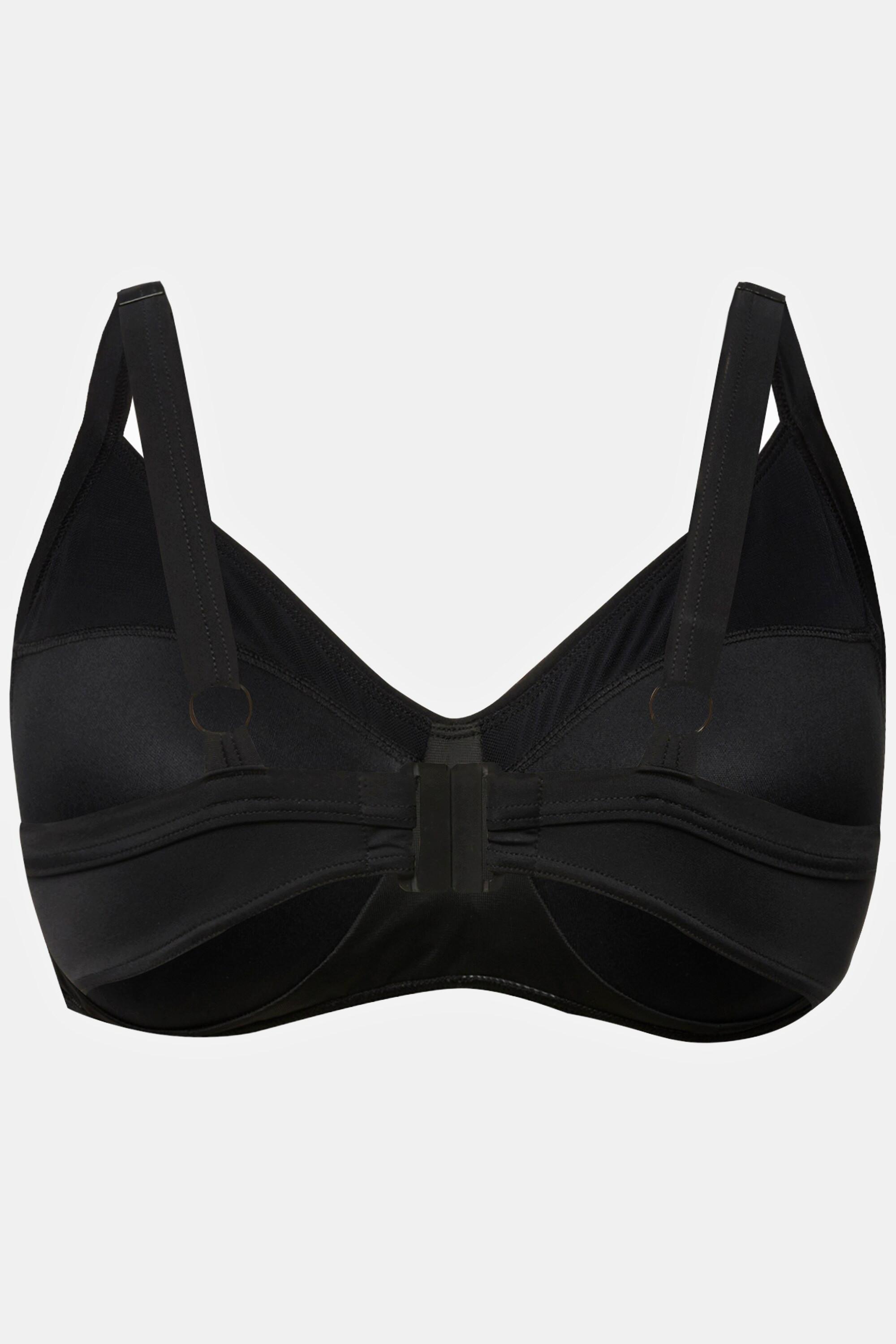 Ulla Popken  Bikini-Top, Drapierung, Softcups, Träger verstellbar 