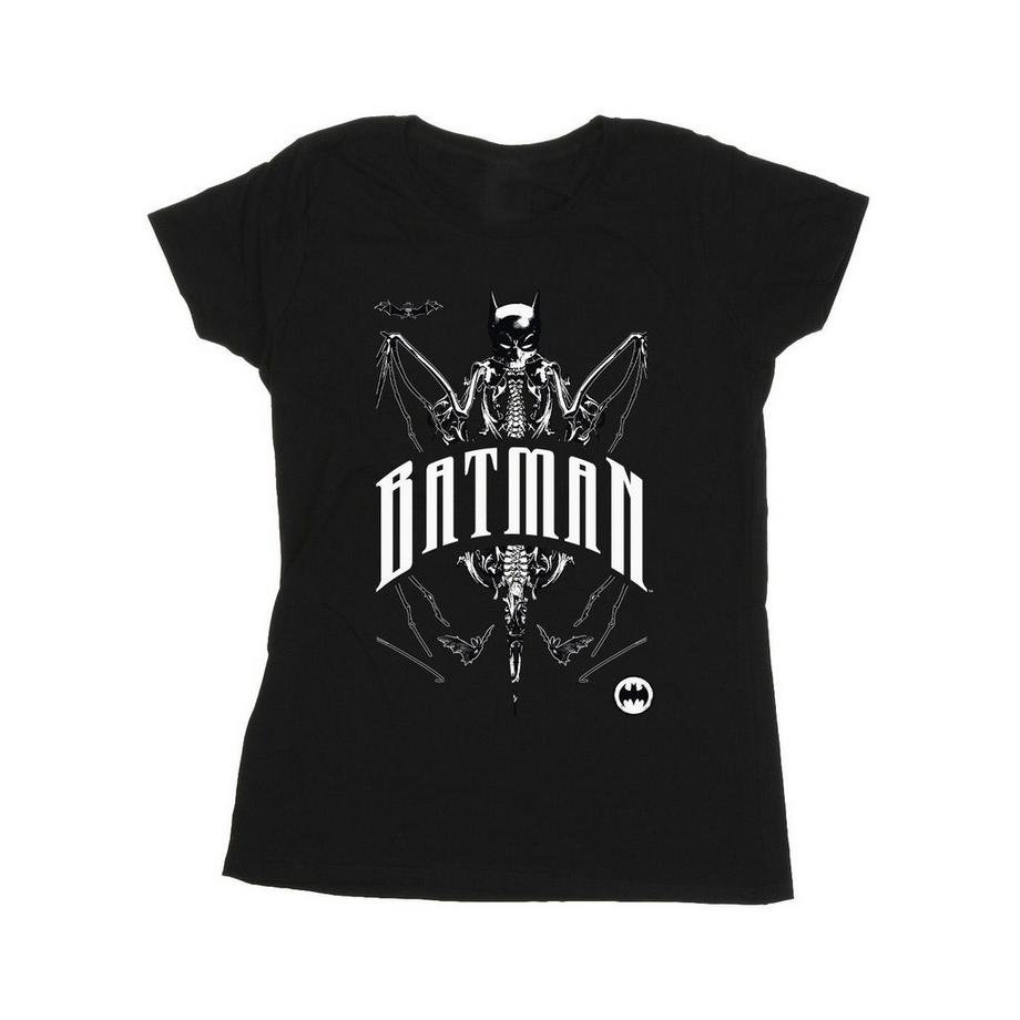 BATMAN Logo Scheletro Slim Fit T-Shirt  