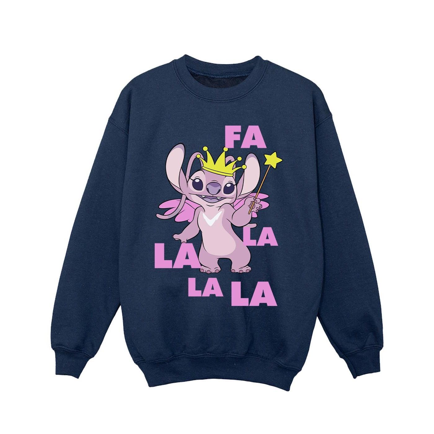 Disney  Lilo & Stitch Angel Fa La La Sweatshirt 