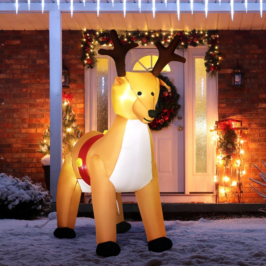 HOMCOM Aufblasbar Weihnachtsdeko  