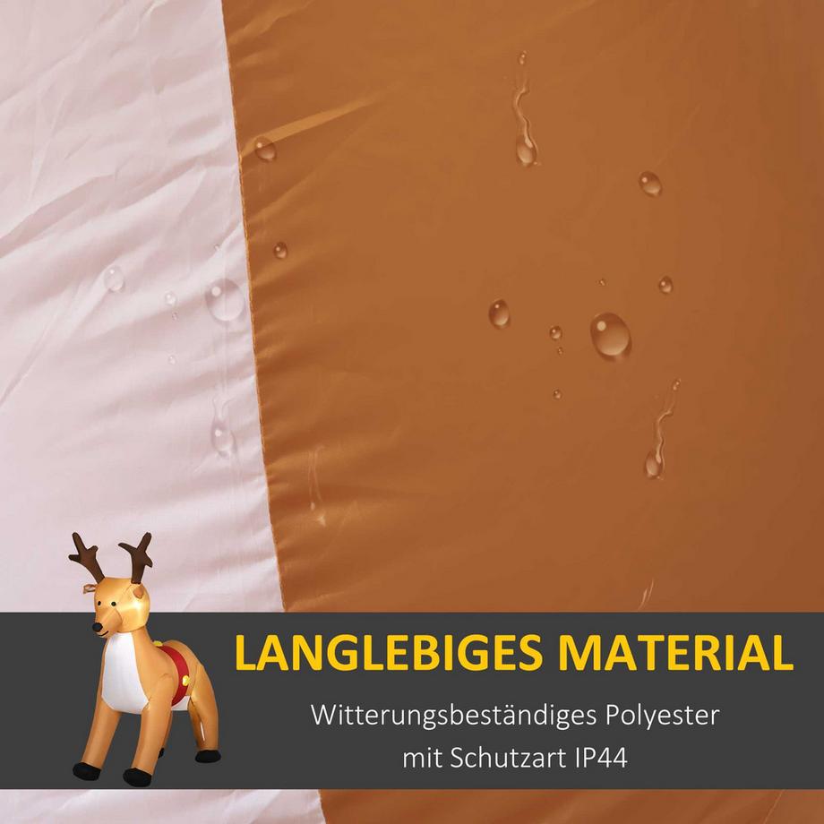 HOMCOM Aufblasbar Weihnachtsdeko  