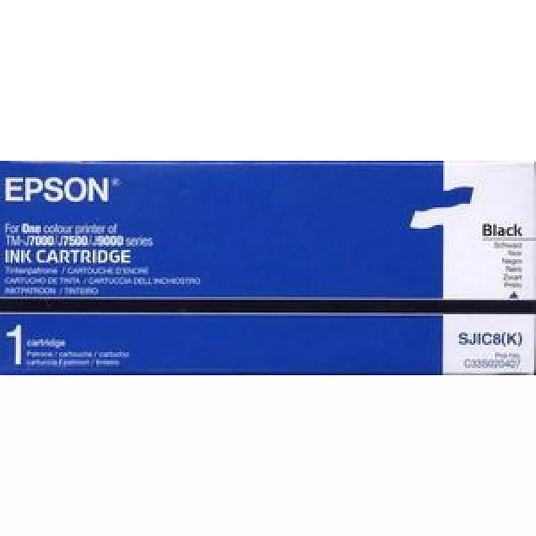 Epson – Tintenpatrone schwarz S020407 TM-J7000/7500, One Size