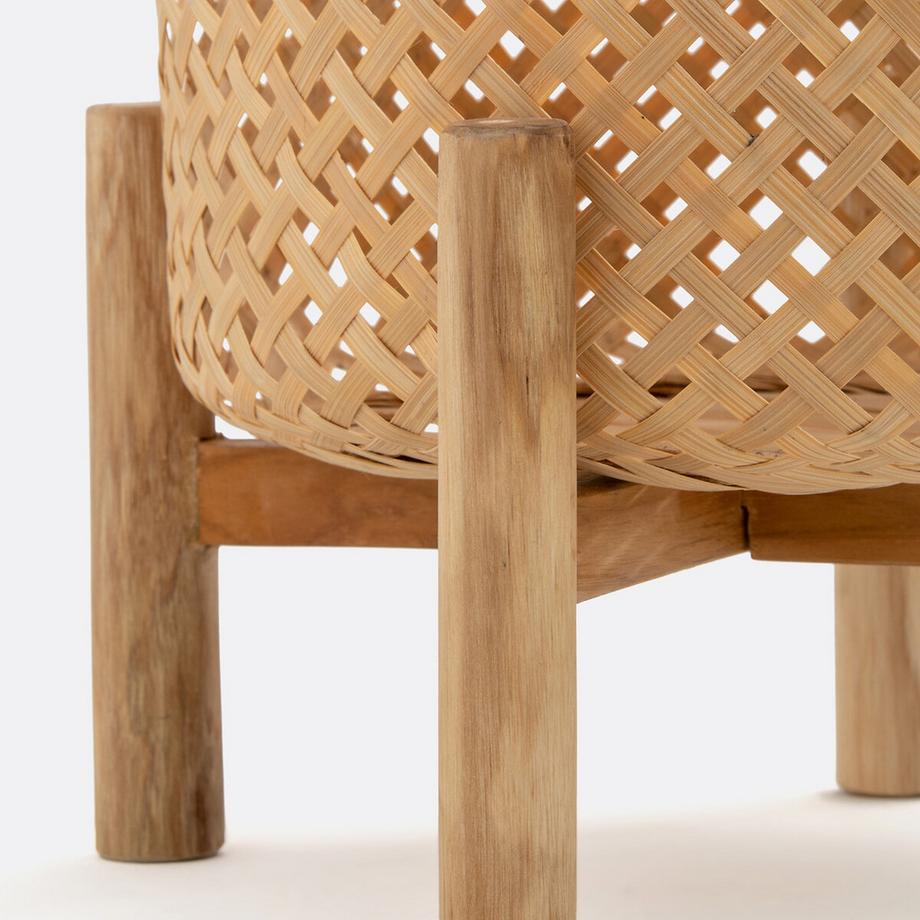 La Redoute Intérieurs Übertopf Bambu mit Fuss  