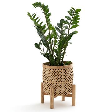 Cache-pot sur pied en bambou Ø26 cm Bambu