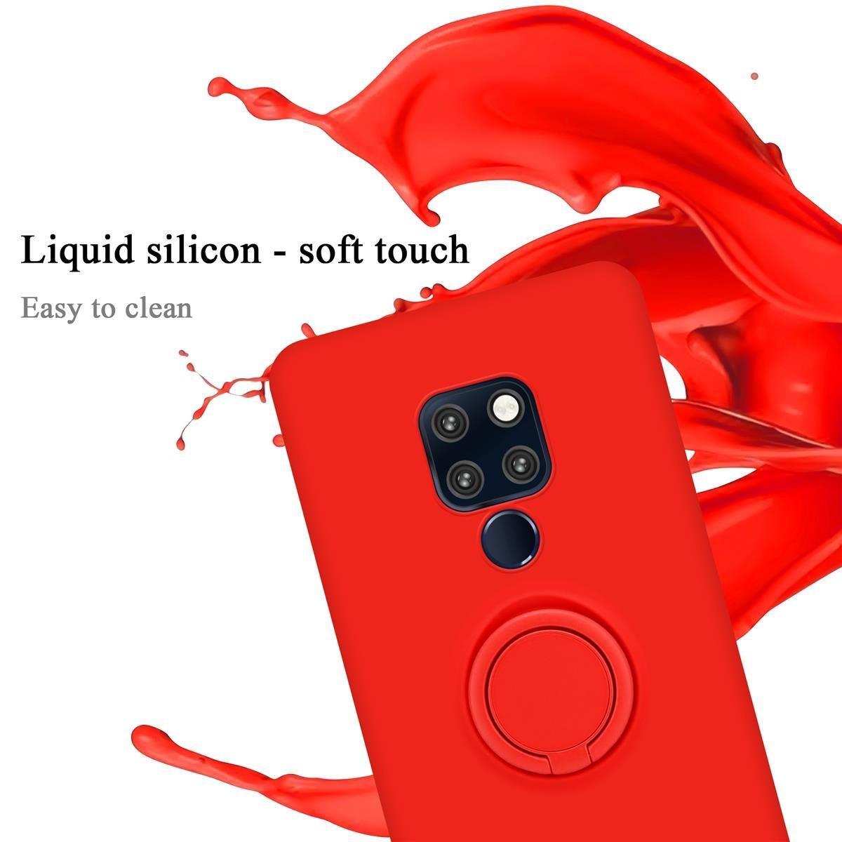 Cadorabo  Housse compatible avec Huawei MATE 20 - Coque de protection en silicone TPU flexible avec anneau 