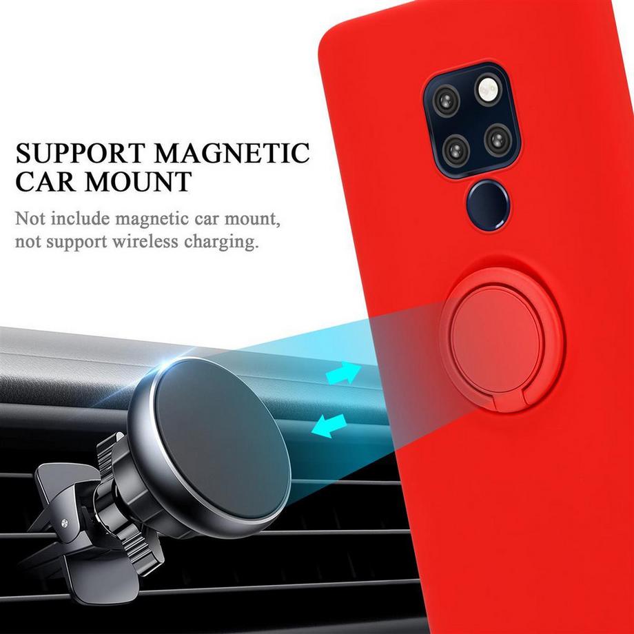 Cadorabo  Hülle für Huawei MATE 20 TPU Silikon mit Ring Liquid 